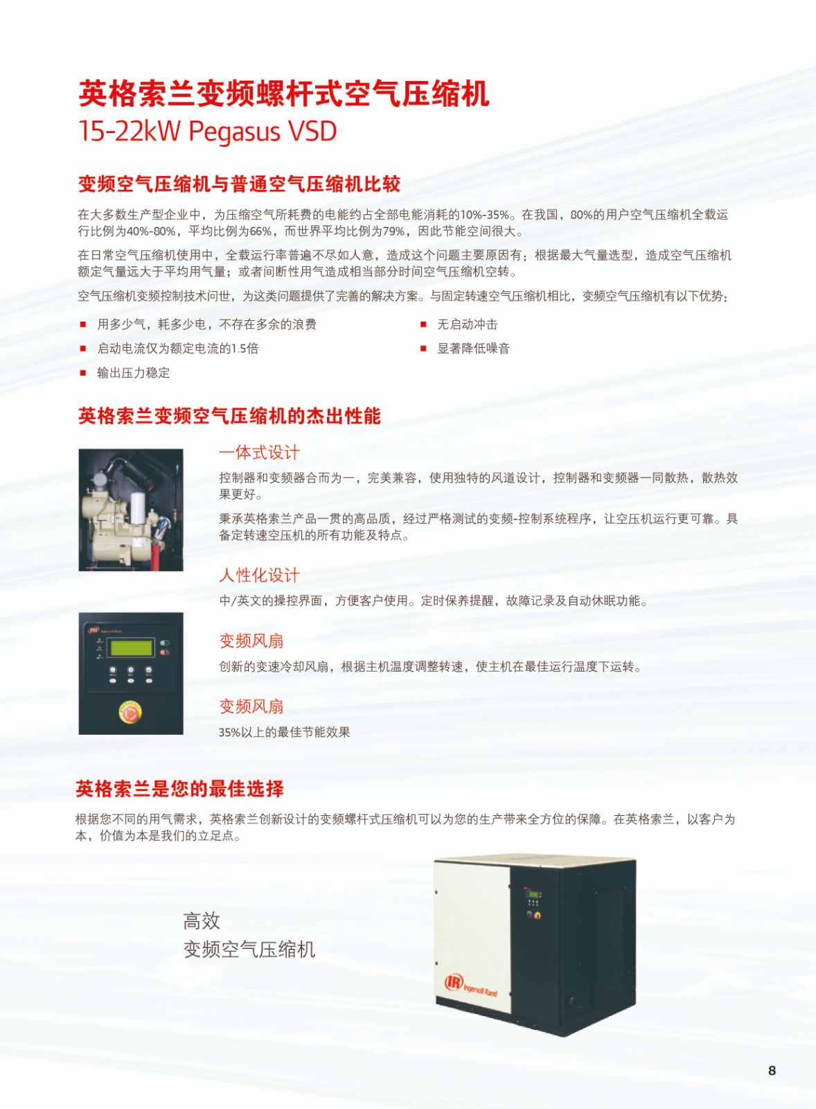 综合微油螺杆式空气压缩机4-22KW